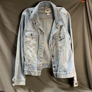 EUC Old Navy light wash denim jean jacket XL